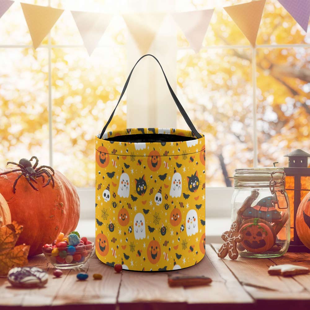 Halloween Tote Candy Bags Halloween Sugar Basket Custom Design Printing with Your Photos Pictures or Text