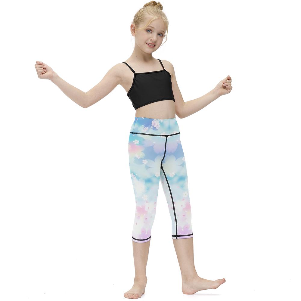 Kids' 3/4 Leggings for Yoga Cropped Pants NT10 Custom Design Printing with Your Photos / Pictures or Text