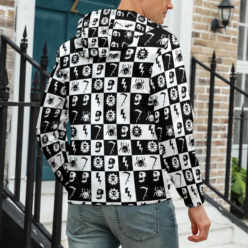 Men's Polyester Short Jacket Men's Plush Short Jacket A679 Custom Design Printing with Your Photos Pictures or Text