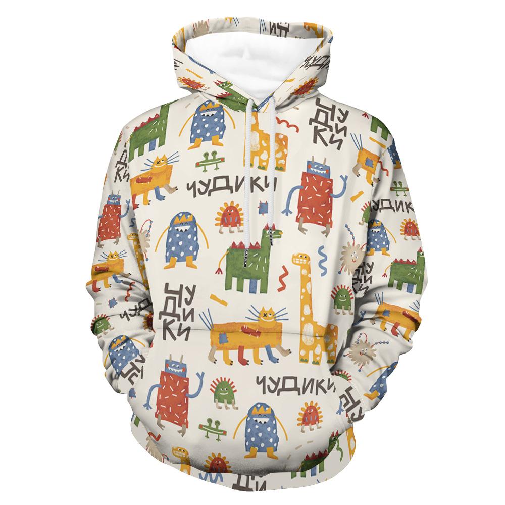 Oversized All-print Adult Hoodie Sweatshirt Couple Unisex for Women and Men Custom Design Printing with Your Pictures Photos or Text
