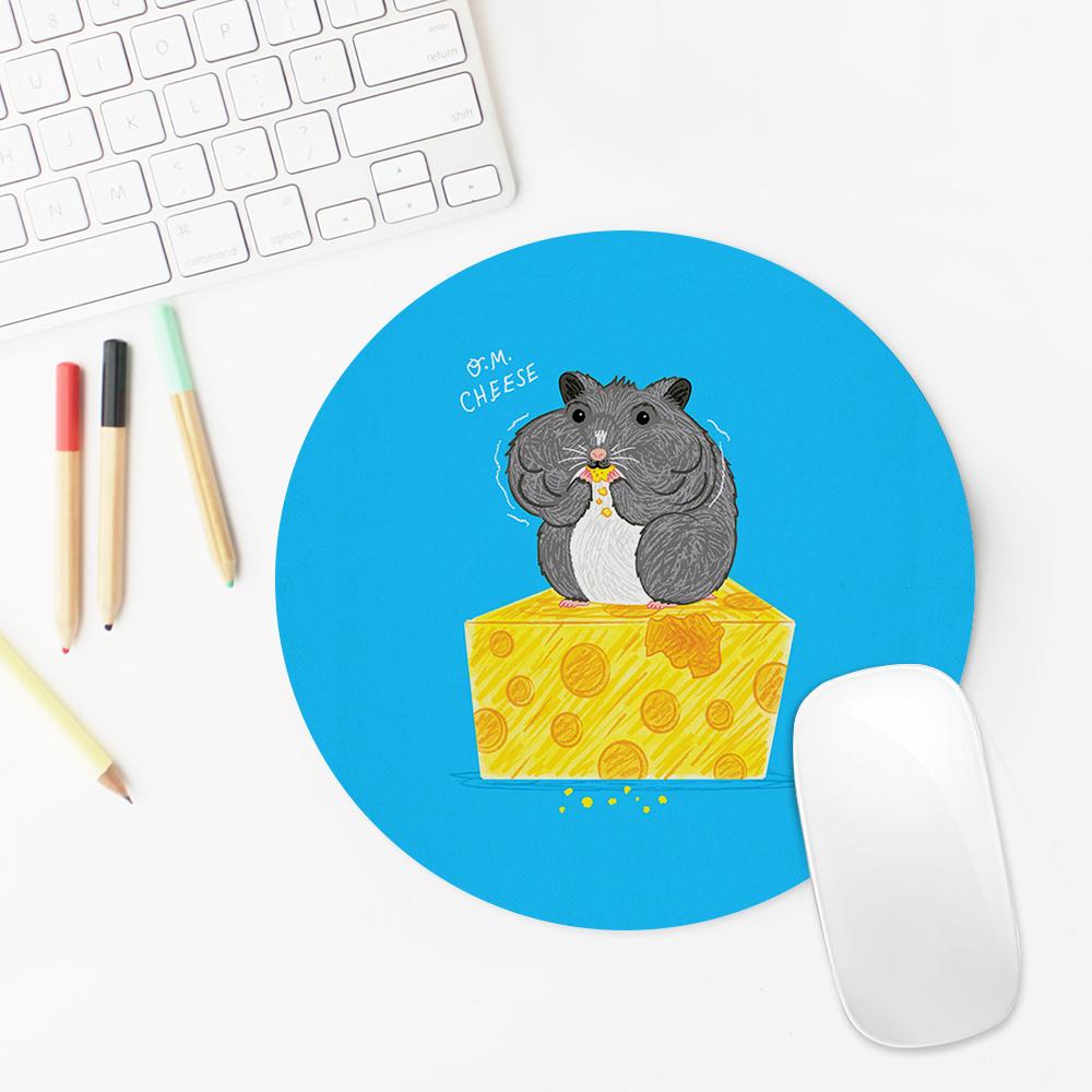 Prcatical Round Rubber Mouse Pad Tiny and Cute Custom Design Printing with Your Photos or Pictures