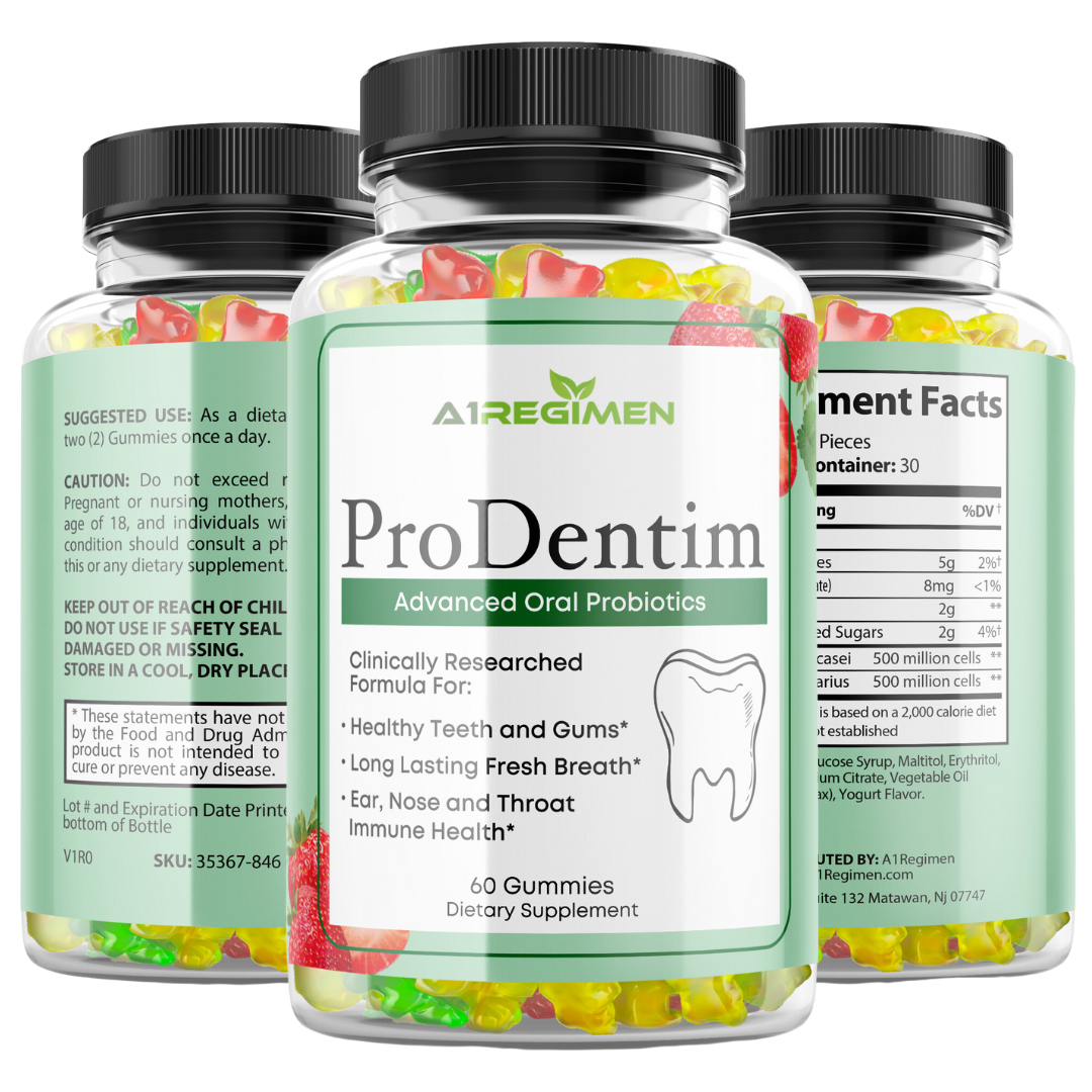 Prodentim for Gums and Teeth -5 Bottles- Chewable Gummies - Prodentim Dental Health Formula Dental Supplement