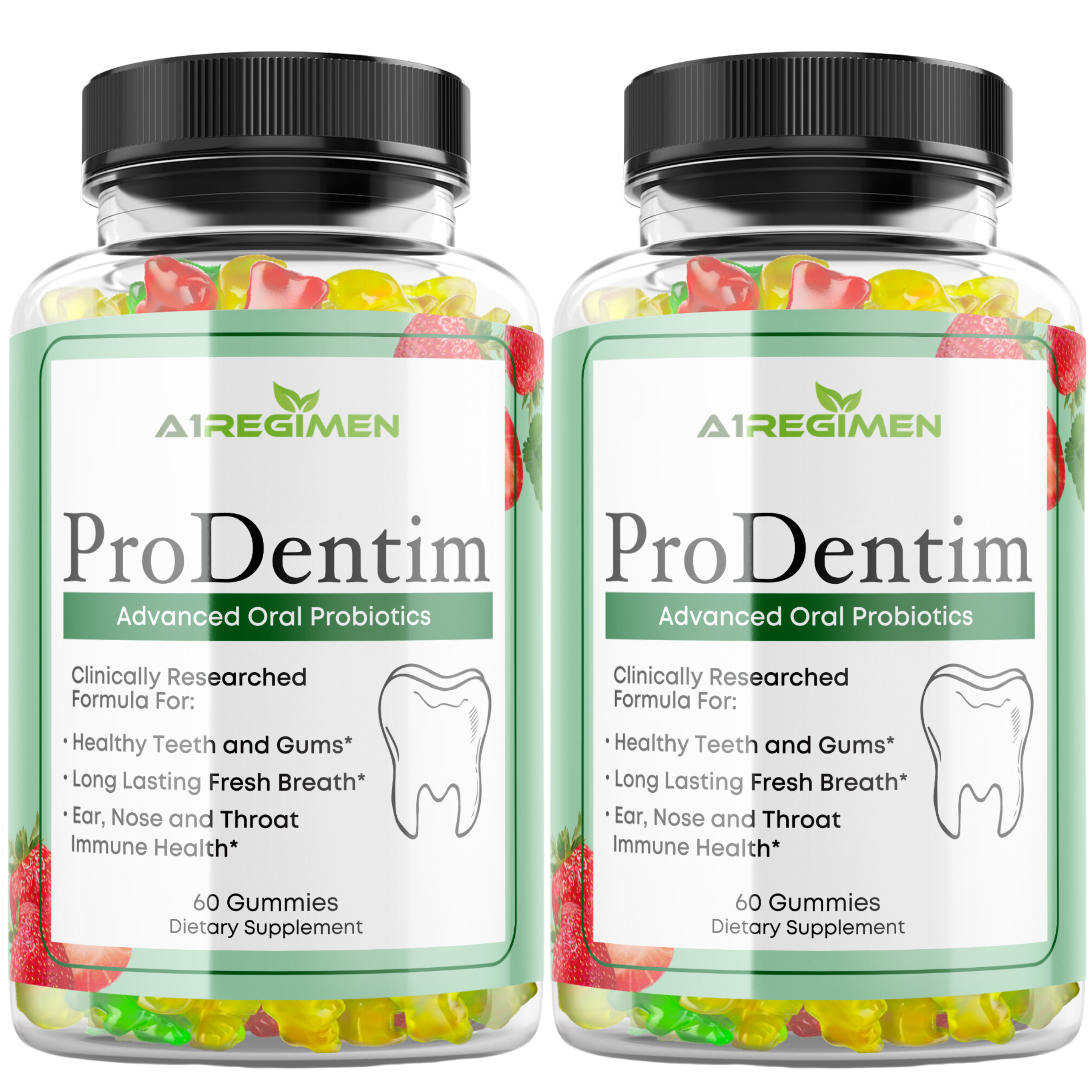 Prodentim for Gums and Teeth - 2 Bottle Chewable Gummies - Prodentim Dental Health Formula Dental Supplement