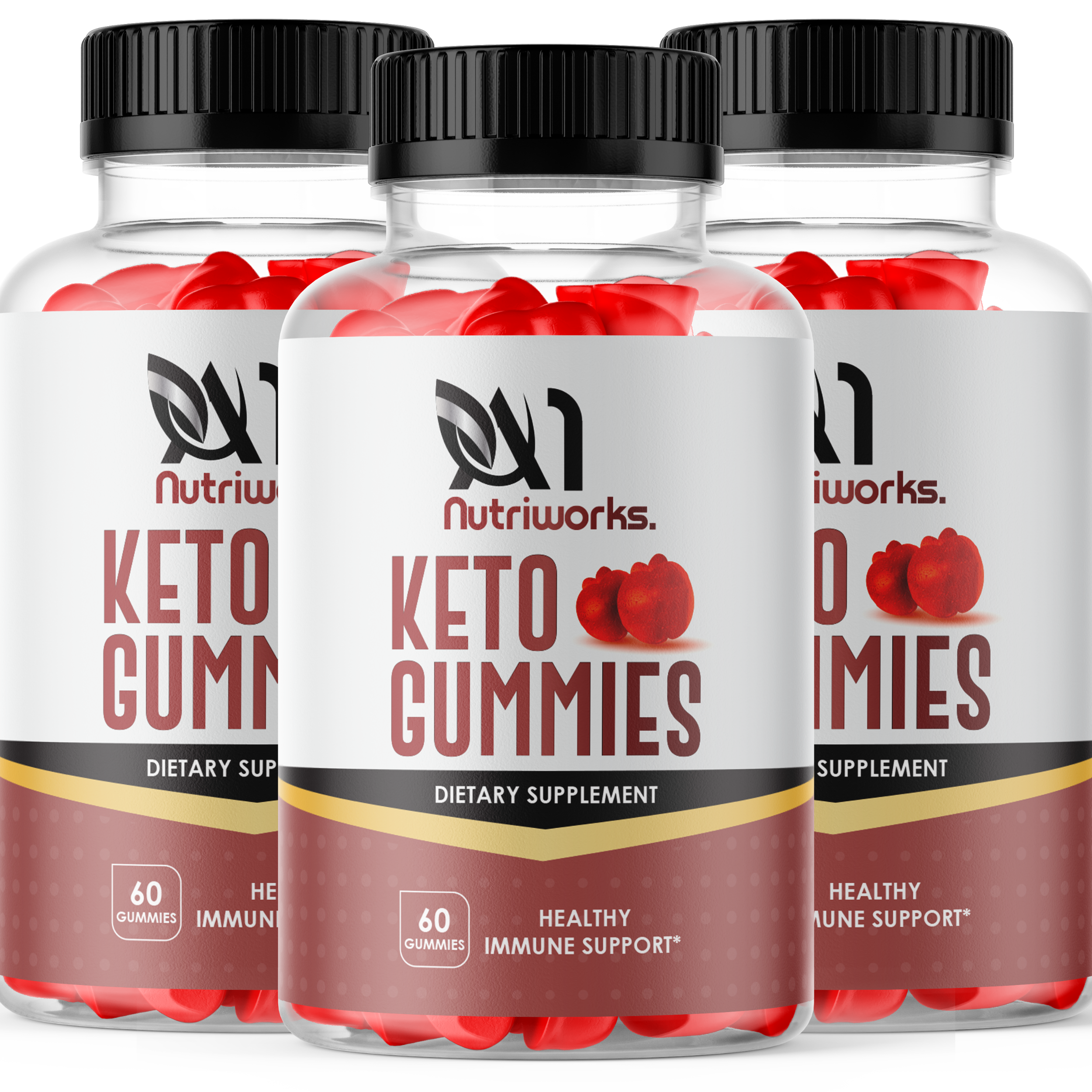 Keto Gummies + ACV Cleanse & Detox, Healthy Weight, Immune Support, Gut Health 3 Month Supply