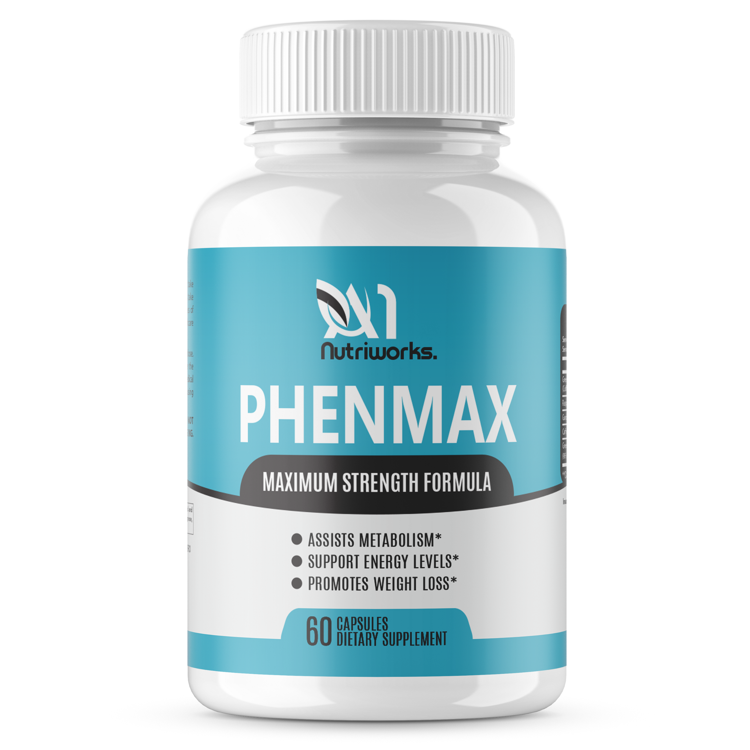 1 Bottle PhenMax Extra Strength Weight Loss Slimming Diet Supplement