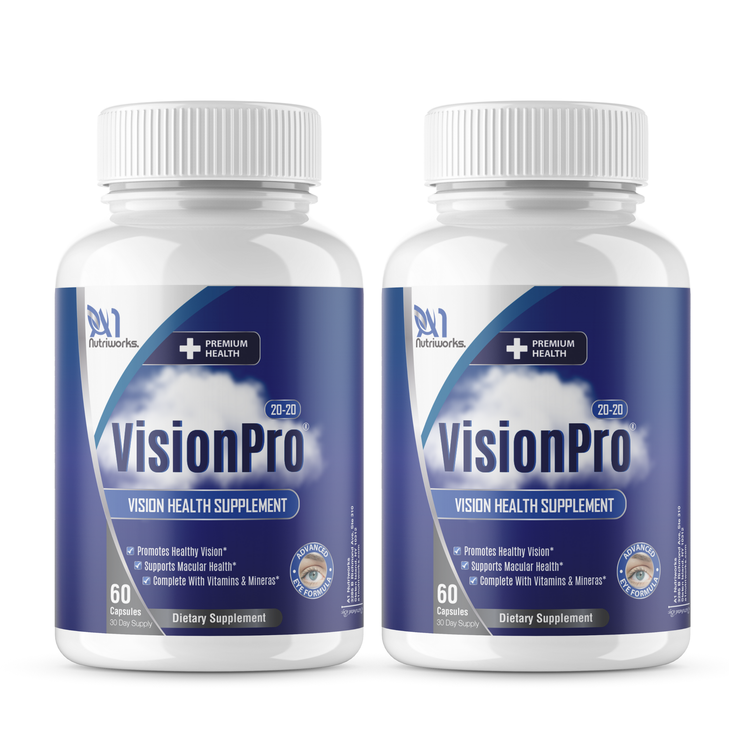 Vision Support Eye Formula Supplement - VisionPro Complete 2 Month Supply