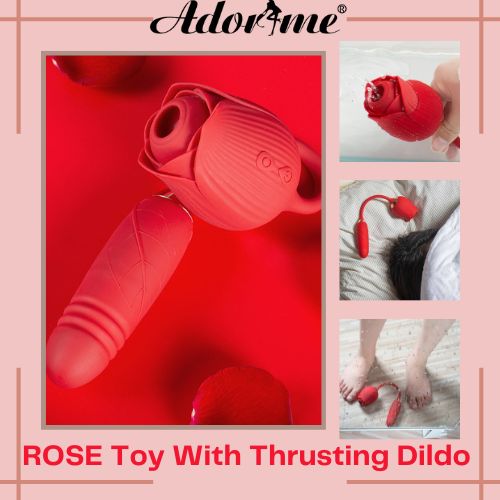 Rose Toy with Thrusting Dildo