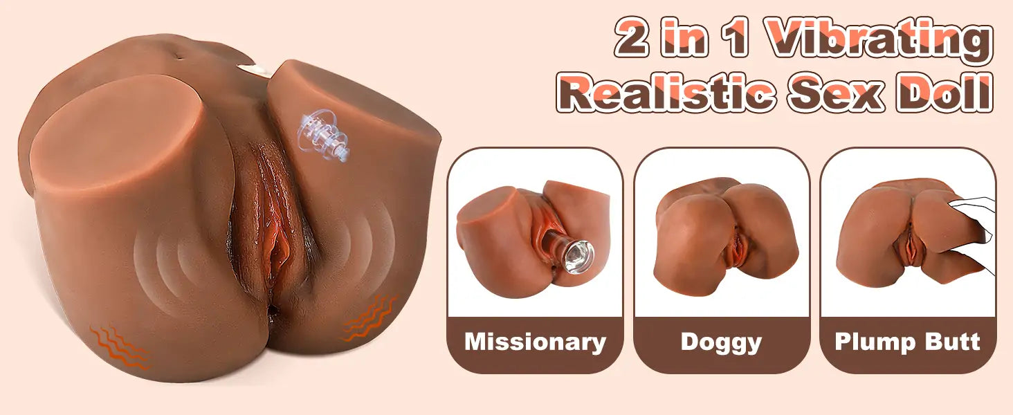 4.32lbs Vibrating Sex Dolls, Male Masturbator with Realistic Pussy