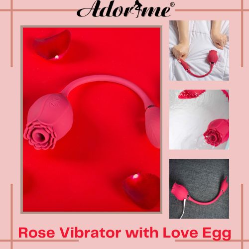 Mermaid Rose Vibrator with Love Egg