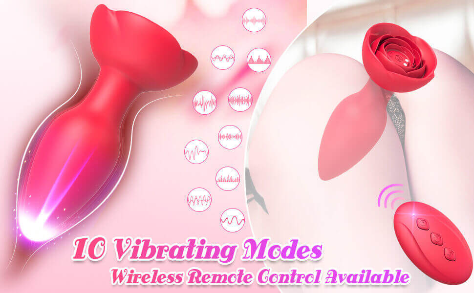 10 vibrating modes & remote control