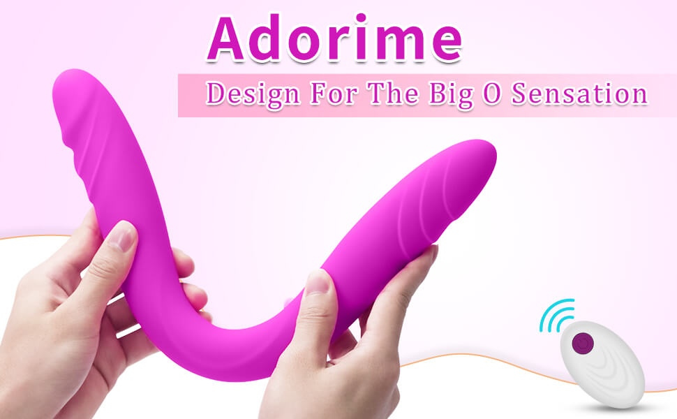 Bendable Together Vibrating Double Sided Dildo