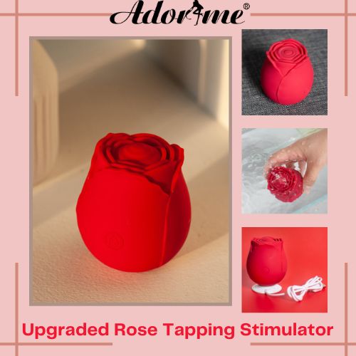 Lia - Upgraded Rose Toy Tapping Nipple Clitoris Stimulator
