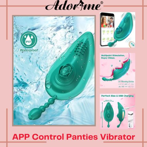 APP Remote Control Quiet Rose Toy Panties Vibrator