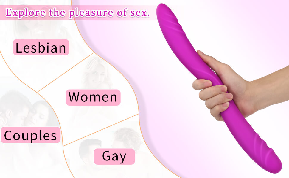 Bendable Together Vibrating Double Sided Dildo