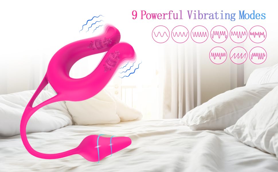 Desire Vibrating Cock Ring with Butt Plug