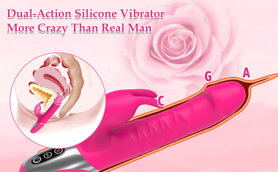 Dual-Action Silicone Vibrator