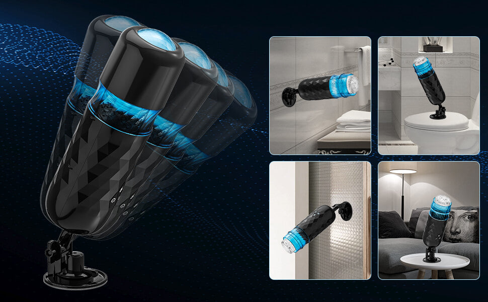 Automatic Rotating and Thrusting Suction Cup Masturbator