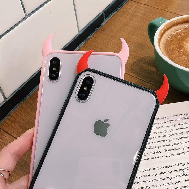 Caseovo Cute Devil Horn Case For iPhone