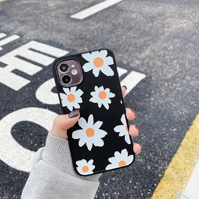 Caseovo Love Series Daisy Love Hearts Case For iPhone