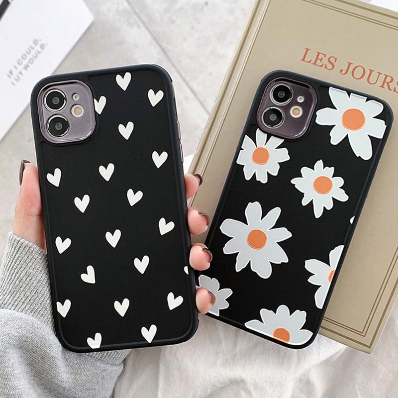 Caseovo Love Series Daisy Love Hearts Case For iPhone