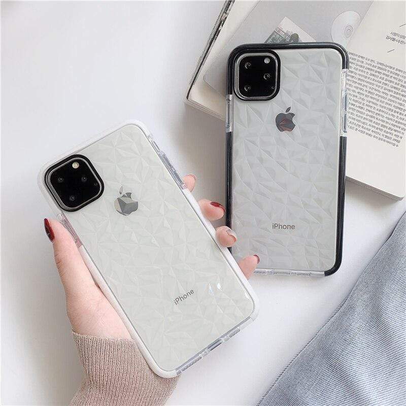 Caseovo Diamond Transparent Case For iPhone