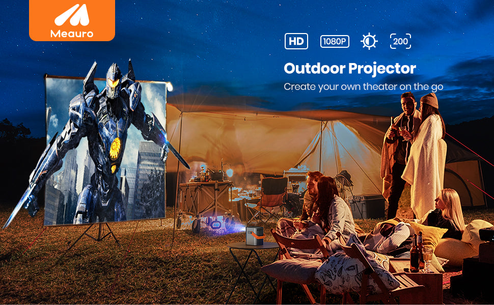 Meauro apt02 portable mini outdoor projector
