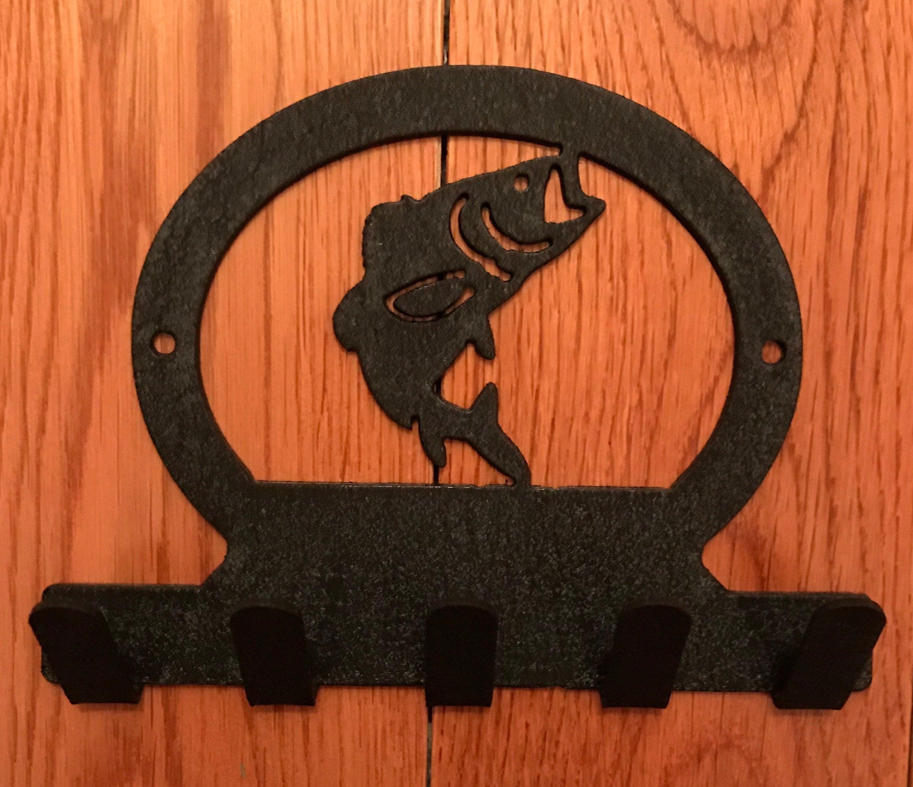 Bass Themed Steel Wall Key Rack