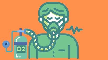 www.dedakjoxygenconcentrators.com-Depiction_of_a_woman_suffering_from_Emphysema,_a_type_of_Chronic_Obstructive_Pulmonary_Disease
