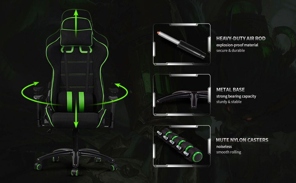 Racing Gaming Chair Green