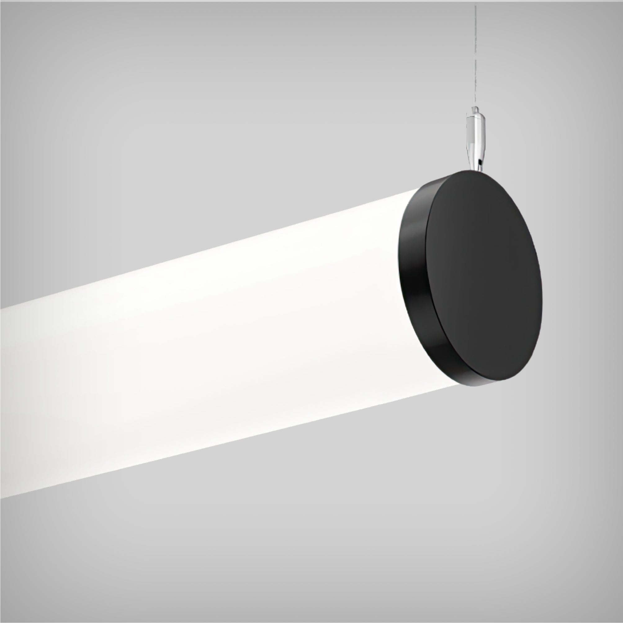 Horizontal LED Tube Pendant Light with a 3.2-Inch Design