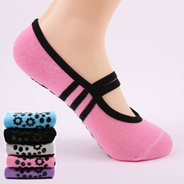 Yoga Non Slip Grip Socks for Ballet Yoga Pilates