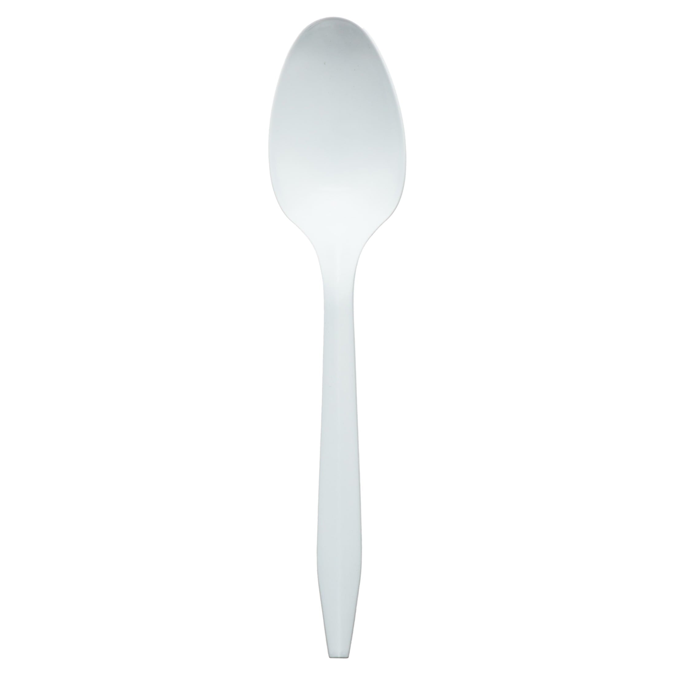 Genuine Joe Medium-Weight Cutlery Plastic Spoons, 1000 Pack - Disposable