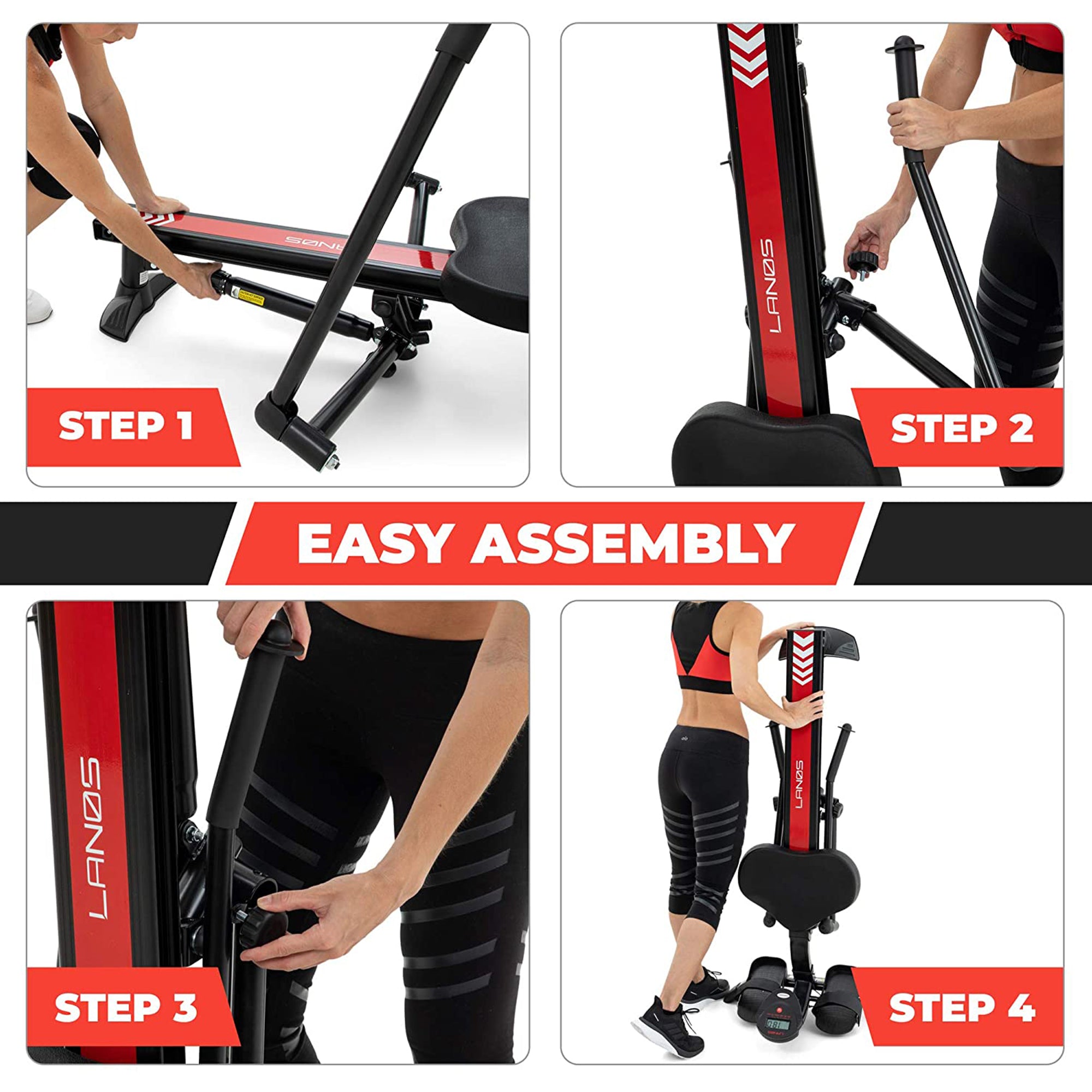 Rowing Machine for Exercise Equipment W/ Adjustable Resistance