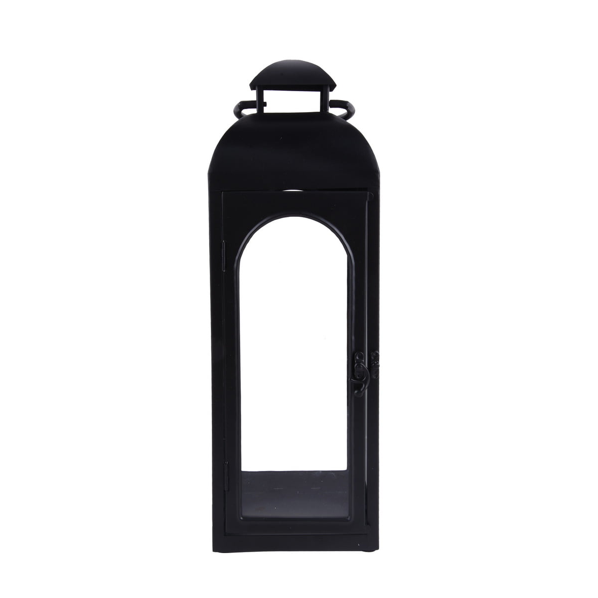 Candle Holder Lantern, Black, Medium