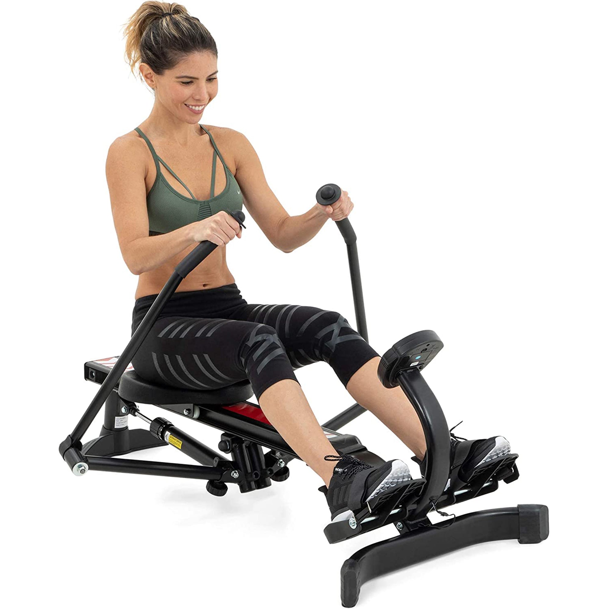 Rowing Machine for Exercise Equipment W/ Adjustable Resistance