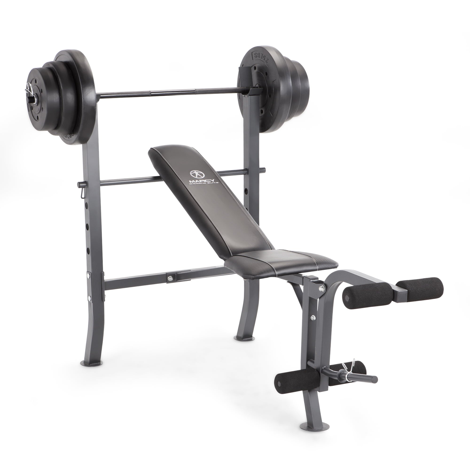 Standard Bench with 100 Lb. Weight Set Home Gym Workout Equipment