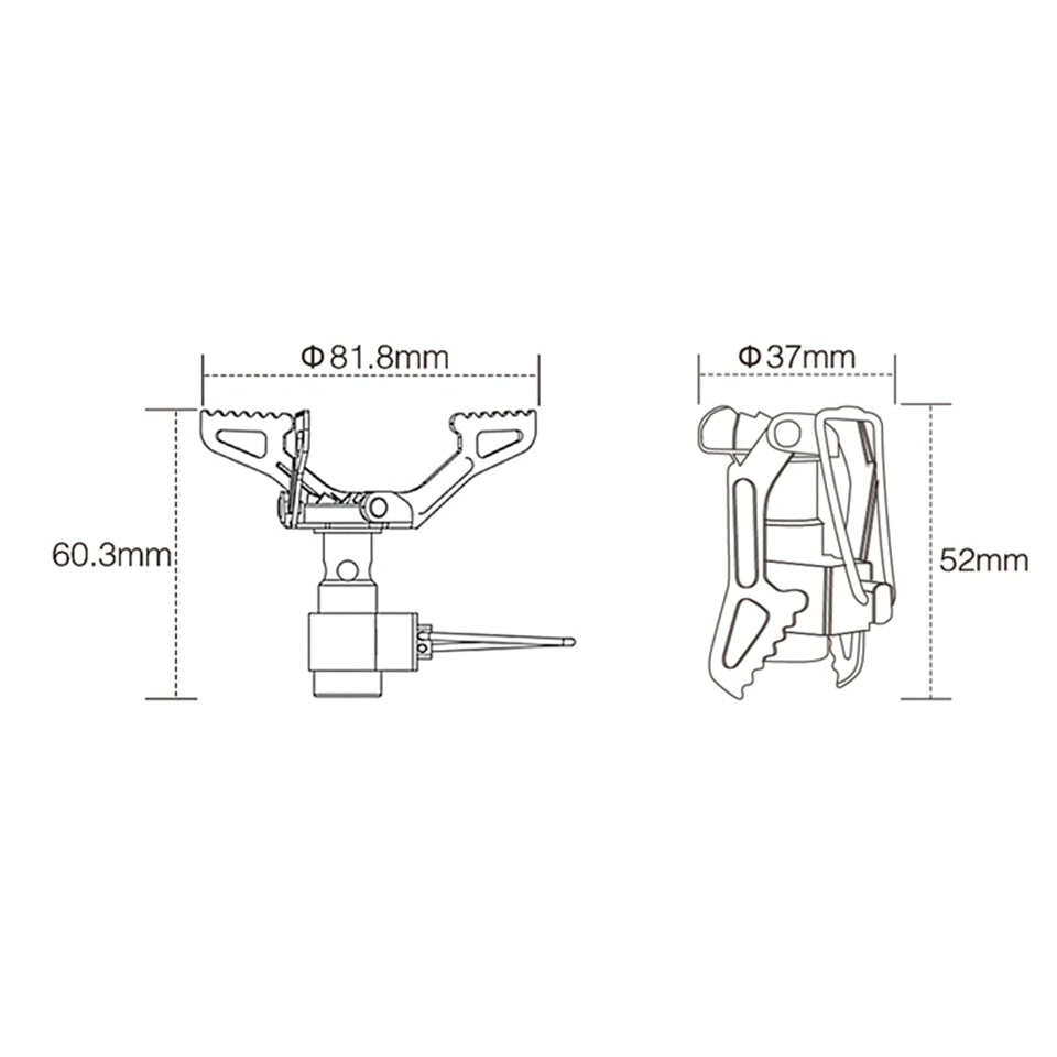 Camping Outdoor Titanium Gas Stove BRS3000 Camping Gas Cooker Miniburner Hiking Accessories Tourist Equipment Gas Equipment