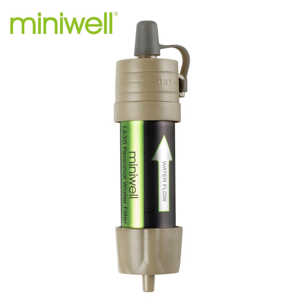 miniwell L630 Portable Outdoor Water Filter Survival kit with Bag for Camping ,Hiking & Travelling