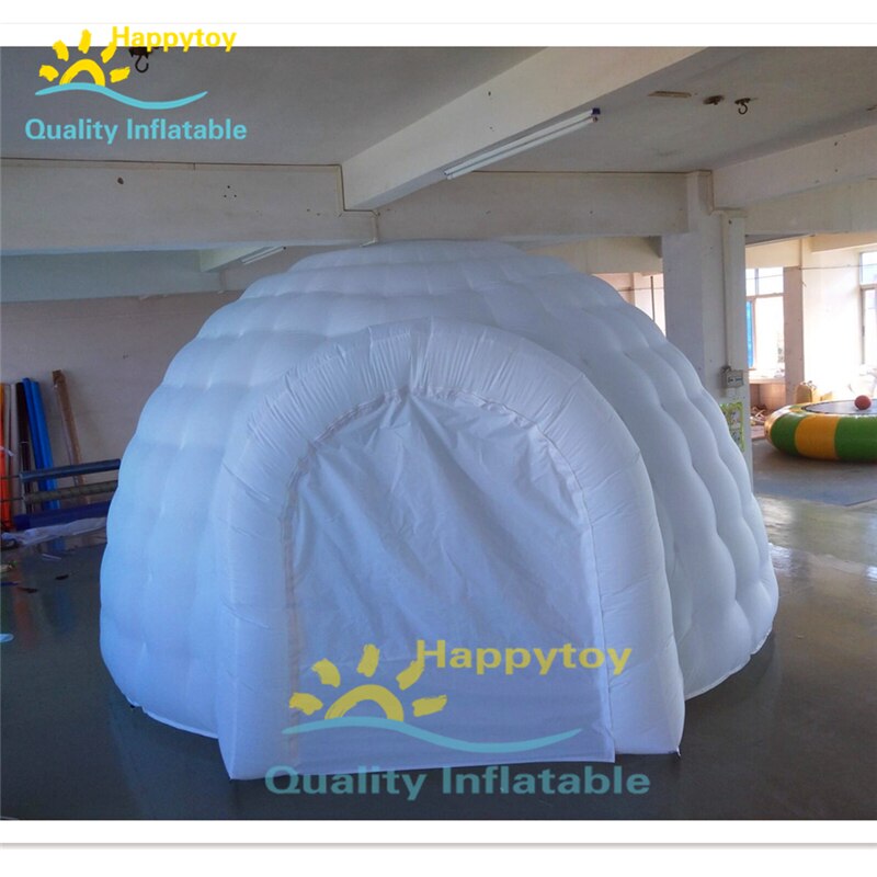 Inflatable garden dome tent for advertising, promotion, party,event LED Light Inflatable White Igloo tent for Sale