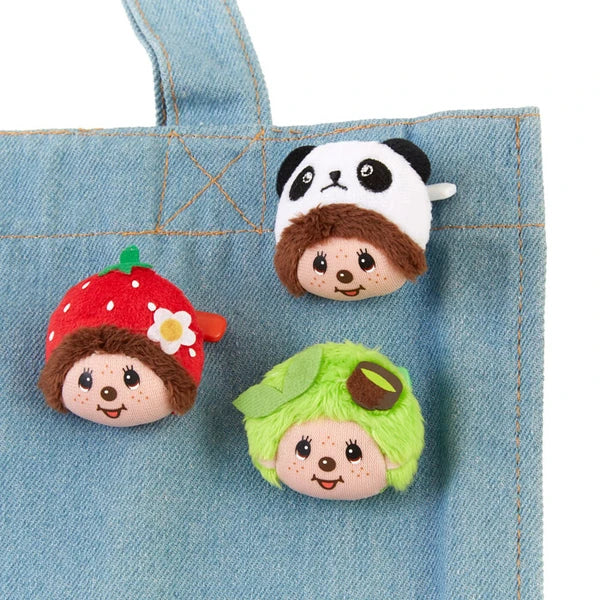 Monchhichi Head Plush Pin - Panda