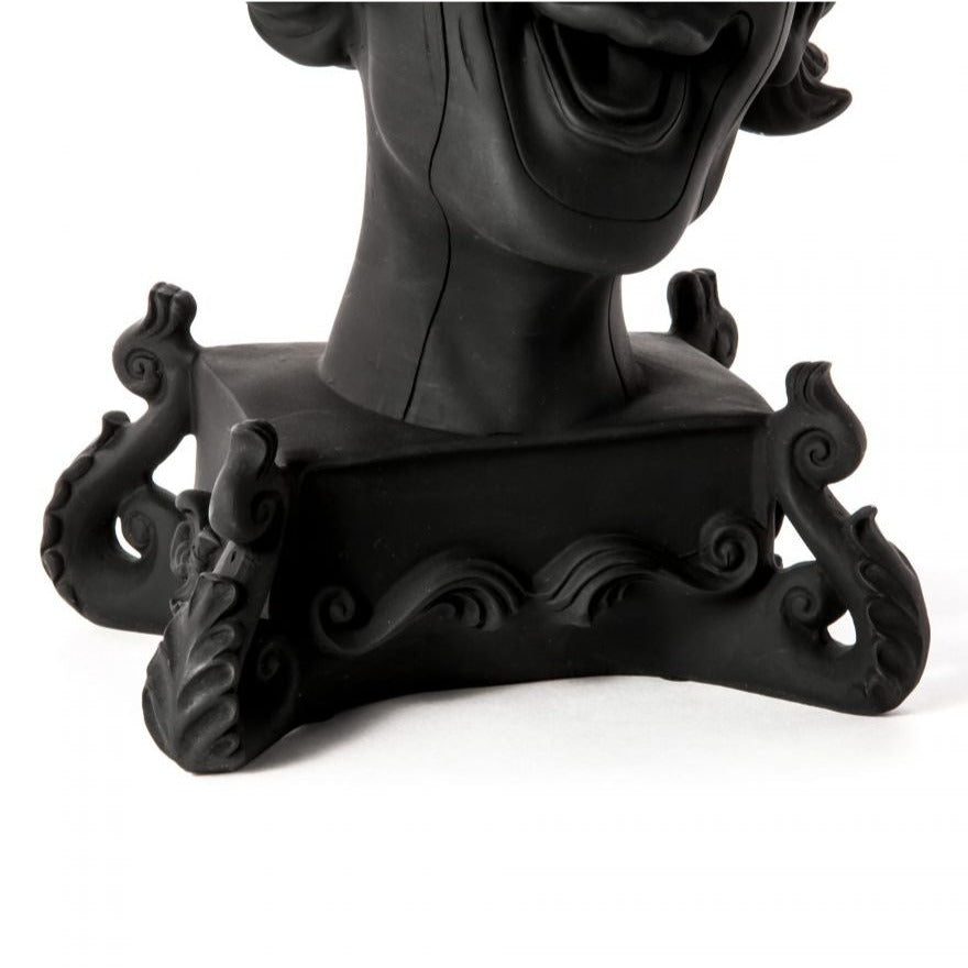 Burlesque Clown Chandelier Candle Holder Black