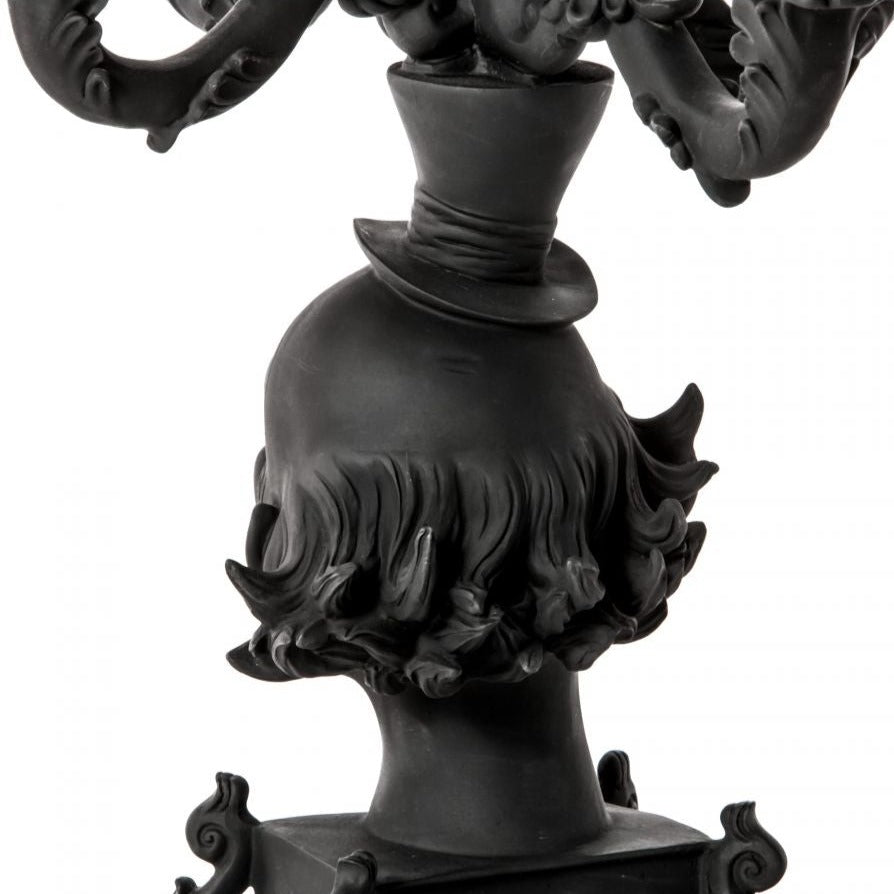 Burlesque Clown Chandelier Candle Holder Black