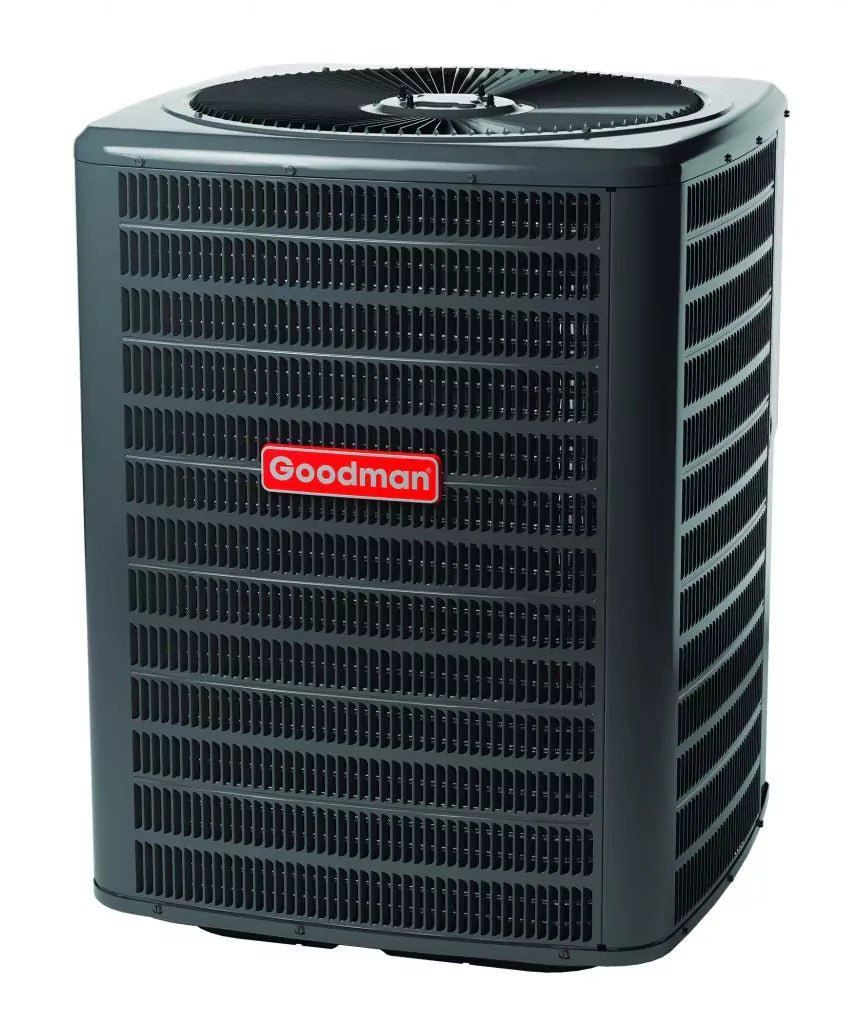 Goodman 1.5 TON 14.5 SEER2 Downflow Heat Pump system with 80% AFUE 60k BTU 2 stage Low NOx Furnace (GSZH501810, CAPTA3022B4, GC9C800603BX)