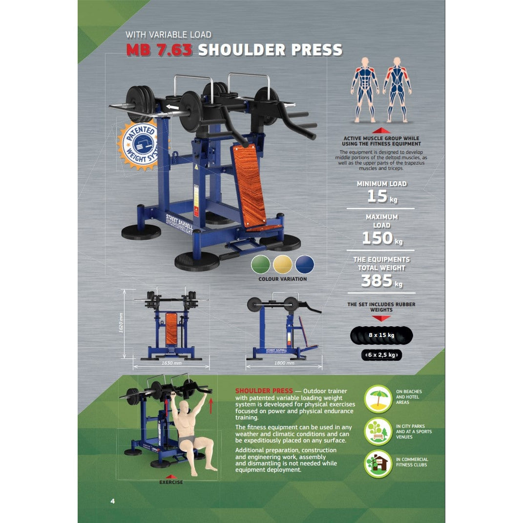 Street Barbell USA Shoulder Press