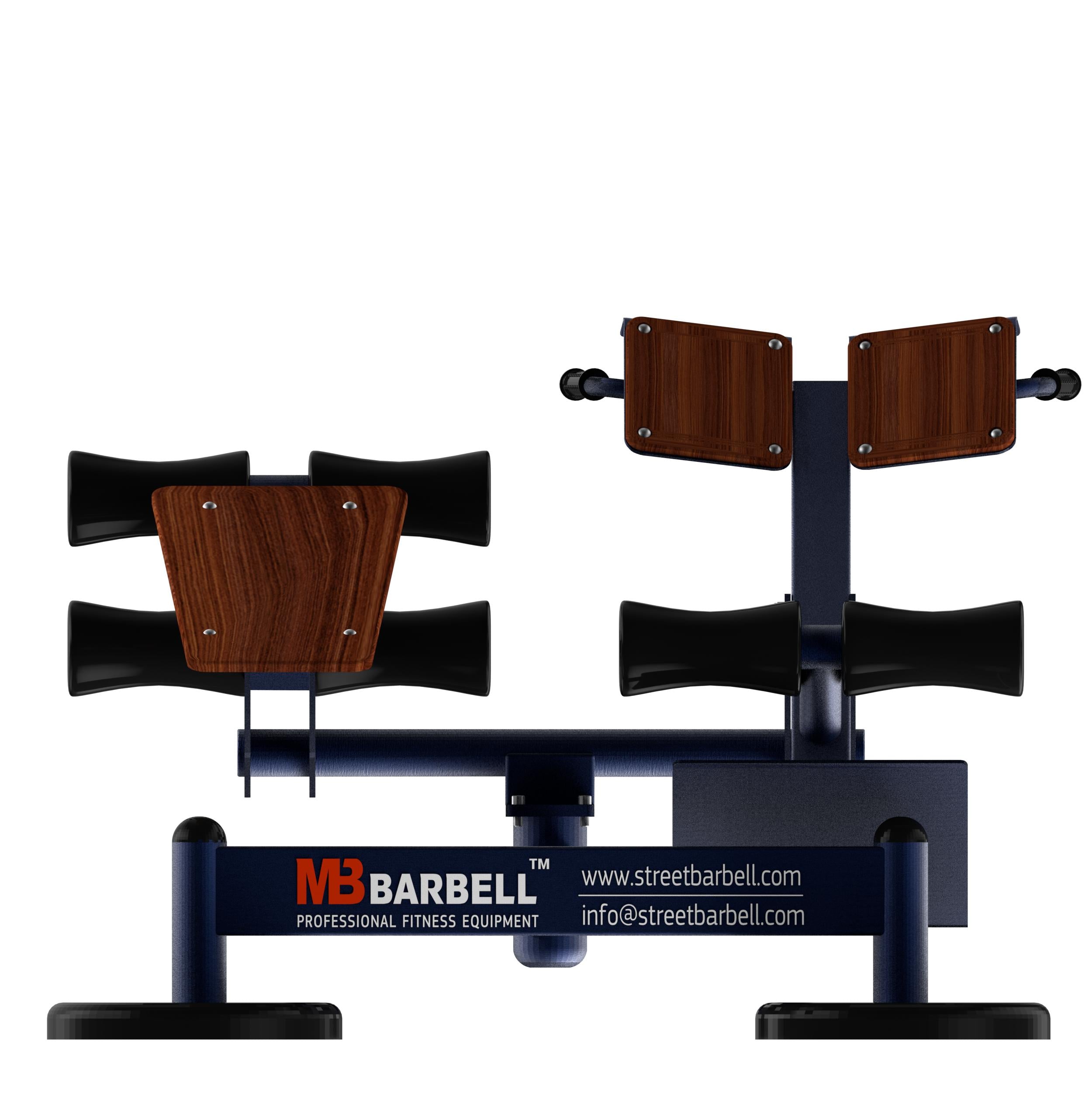 Street Barbell USA AB Bench & Hyperextension (Outdoor Gym Equipment)