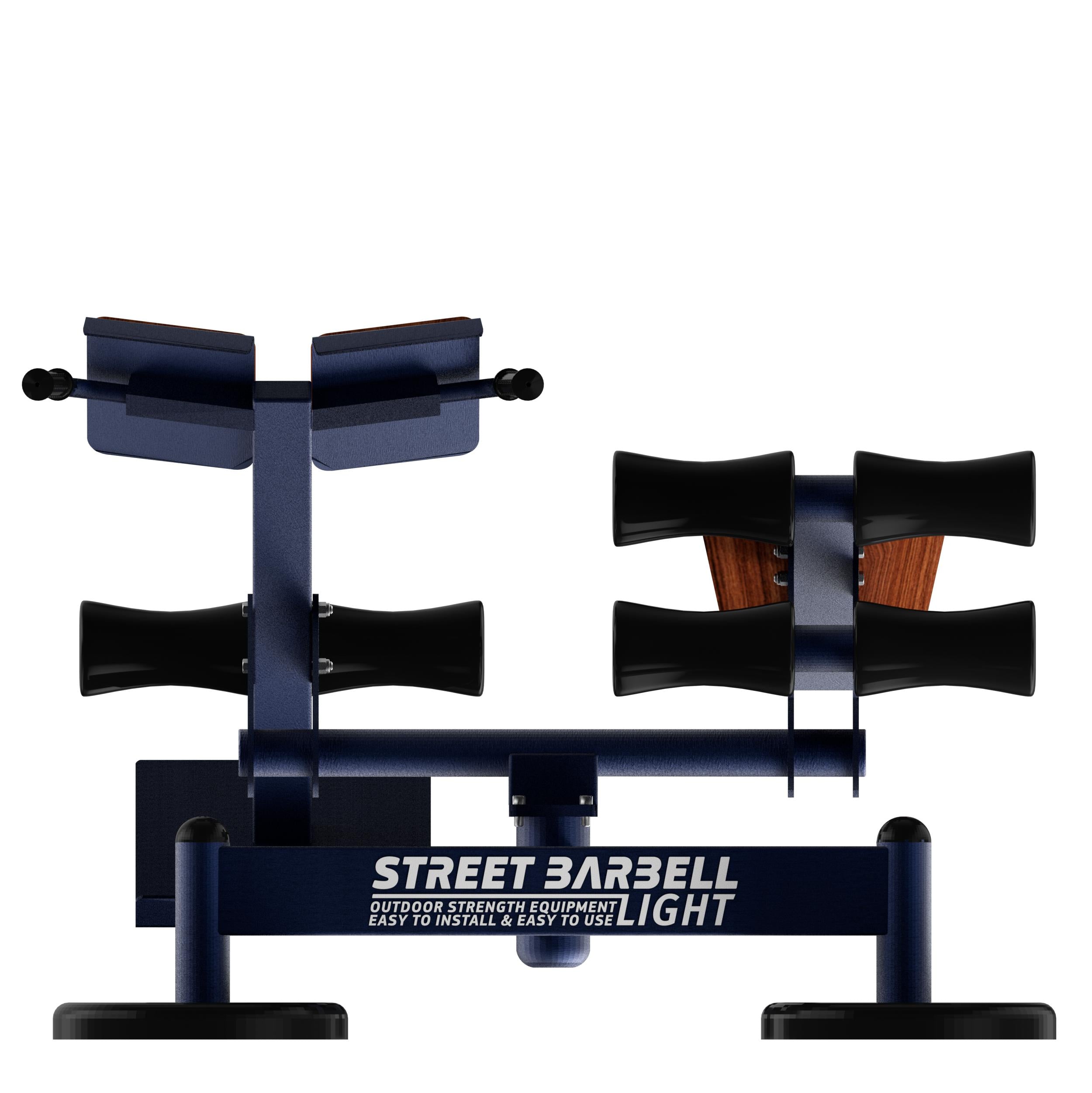 Street Barbell USA AB Bench & Hyperextension (Outdoor Gym Equipment)