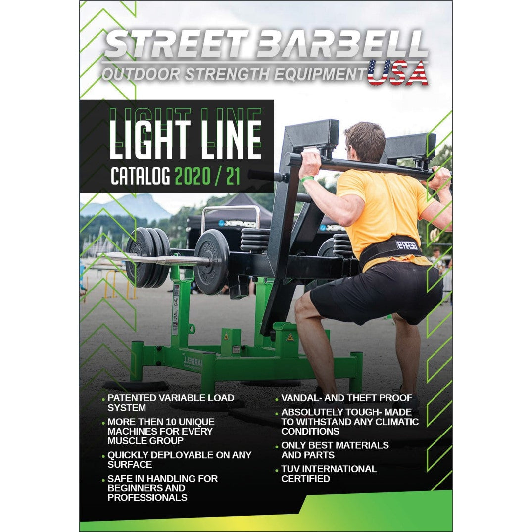 Street Barbell USA AB Bench & Hyperextension (Outdoor Gym Equipment)