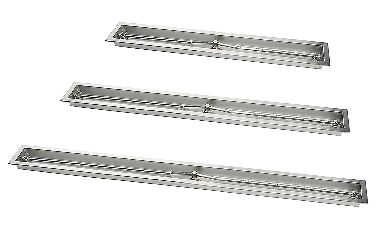  24" Stainless Steel Trough Burner with pan 