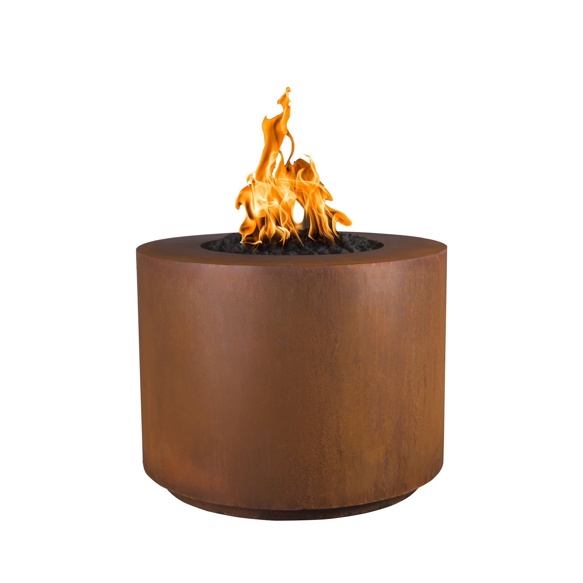  Beverly Corten Steel Gas Fire Pit- Round (3 sizes) 