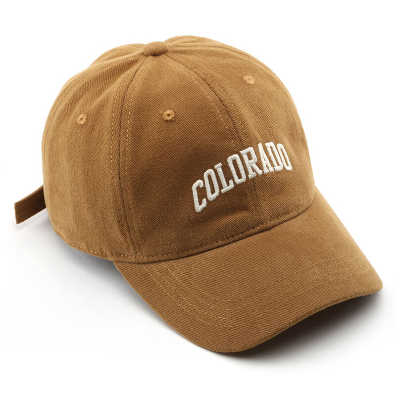 Women American Style Embroidered COLORADO Casual Baseball Cap